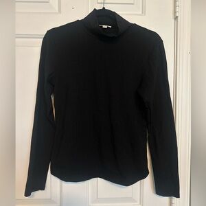 Frank & Oak Black Turtleneck Top